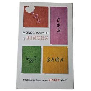 VUntage Singer Monogrammer Sewing Machine Attachment